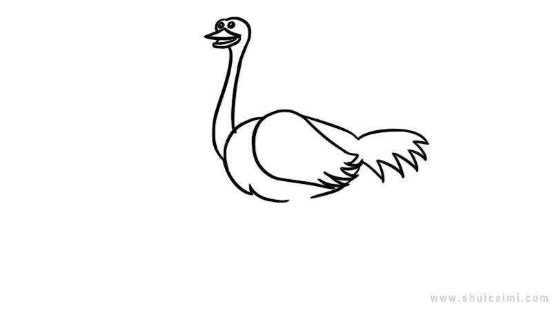 鸵鸟简笔画怎么画 鸵鸟简笔画画法