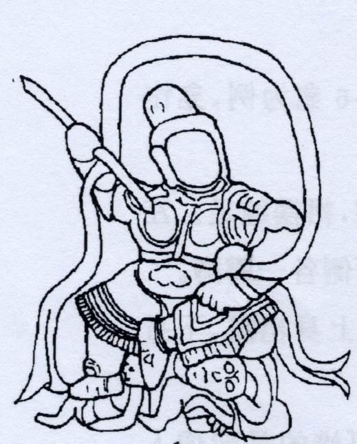 玄天上帝简笔画 天上神仙简笔画