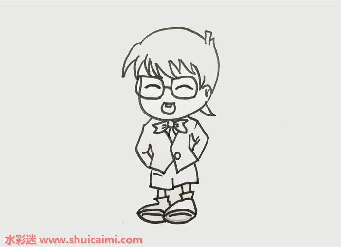 柯南怎么画 柯南简笔画漂亮