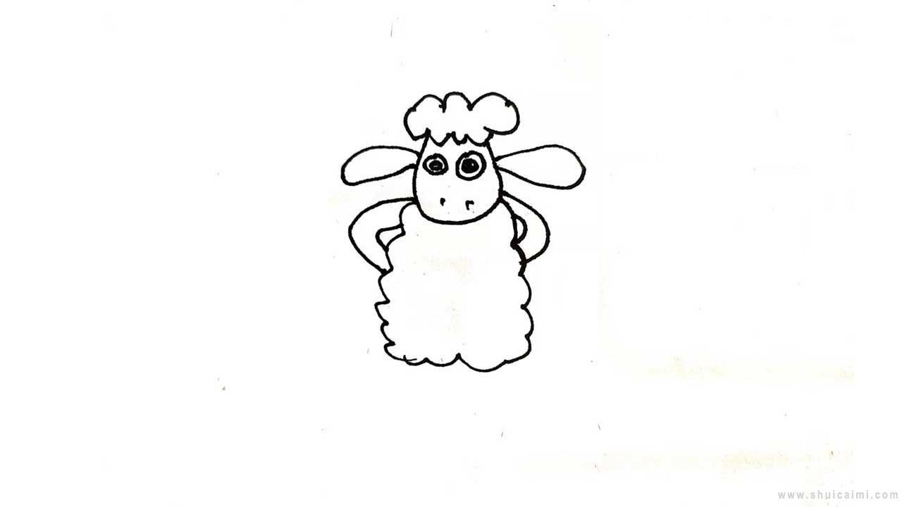小羊肖恩简笔画怎么画 小羊肖恩简笔画步骤