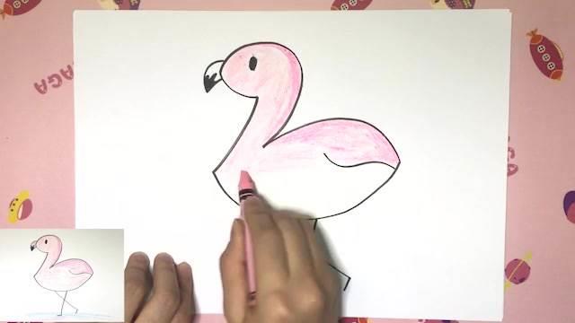 火烈鸟简笔画 火烈鸟简笔画图片