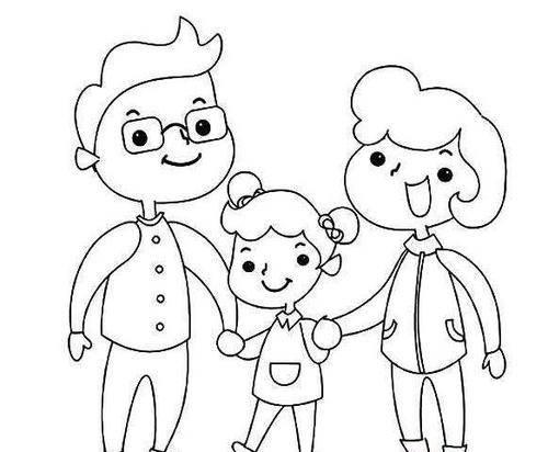 一家三口简笔画 一家三口简笔画男孩