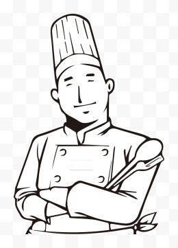厨师简笔画 厨师简笔画彩色