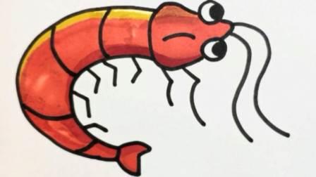 虾简笔画 虾简笔画儿童画