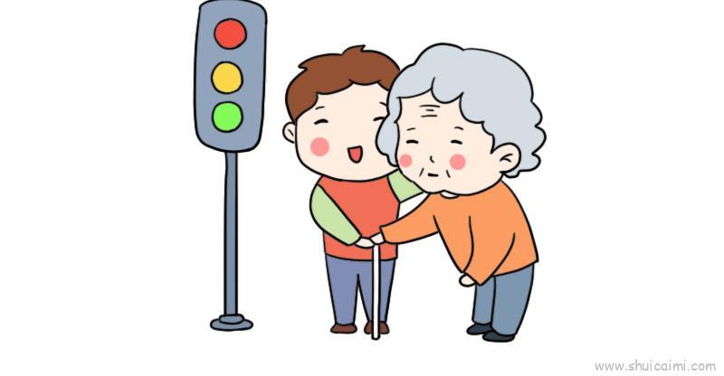 志愿服务儿童画怎么画 志愿服务简笔画好看