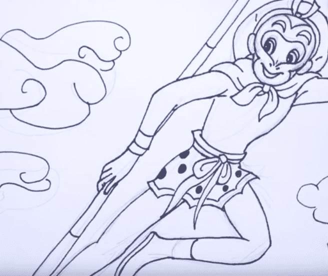 简笔画孙悟空 简笔画孙悟空图片大全