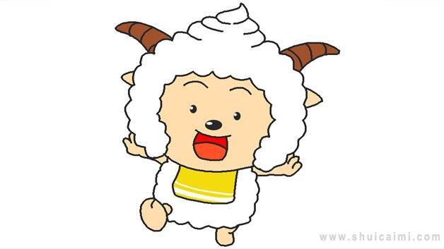 懒羊羊简笔画怎么画 懒羊羊简笔画图片