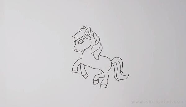 马简笔画怎么画 马简笔画图片大全