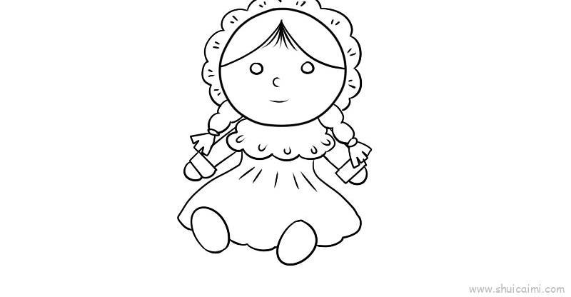 玩具娃娃儿童画怎么画 玩具娃娃简笔画画法