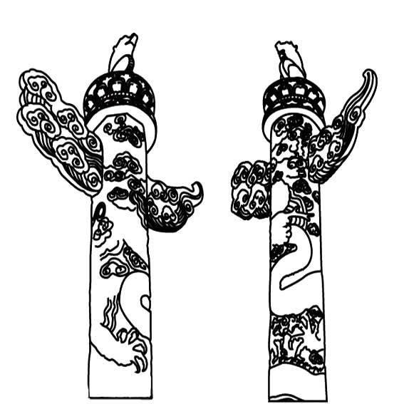 华表简笔画图片 华表的简笔画画法