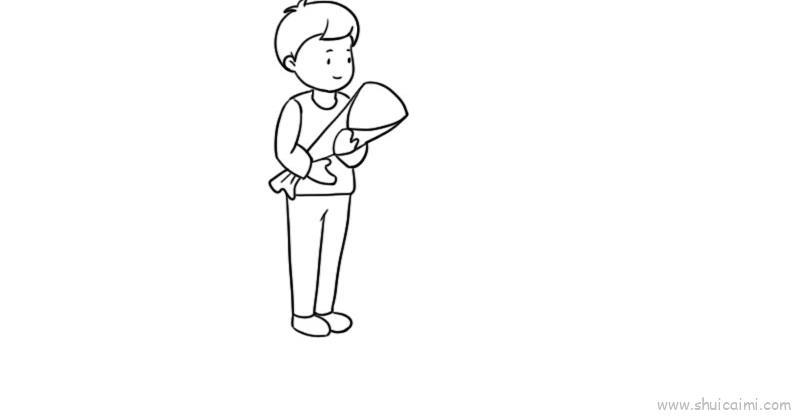 清明节扫墓儿童画怎么画 清明节扫墓简笔画简单