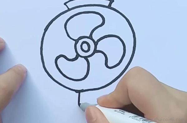 电风扇儿童画怎么画 电风扇简笔画顺序