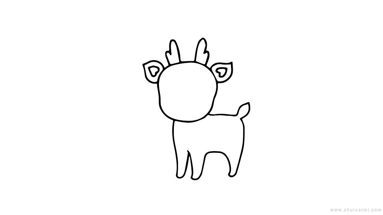 梅花鹿简笔画怎么画？梅花鹿简笔画详细教程