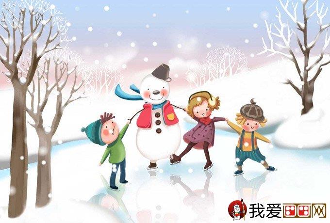 儿童画冬天的画画图片有关冬天和堆雪人的儿童简笔画怎么画 儿童画冬天的画画图片有关冬天和堆雪人的儿童简笔画好看