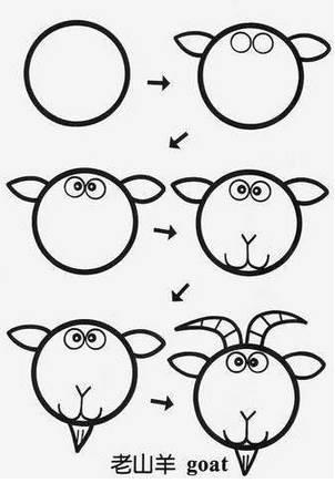 羊简笔画 羊简笔画简单可爱