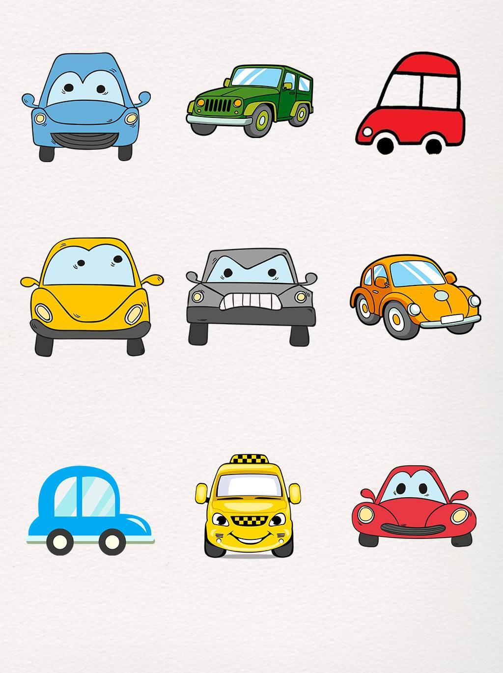 车子简笔画 车子简笔画彩色