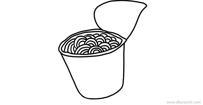 方便面儿童画怎么画 方便面简笔画画法