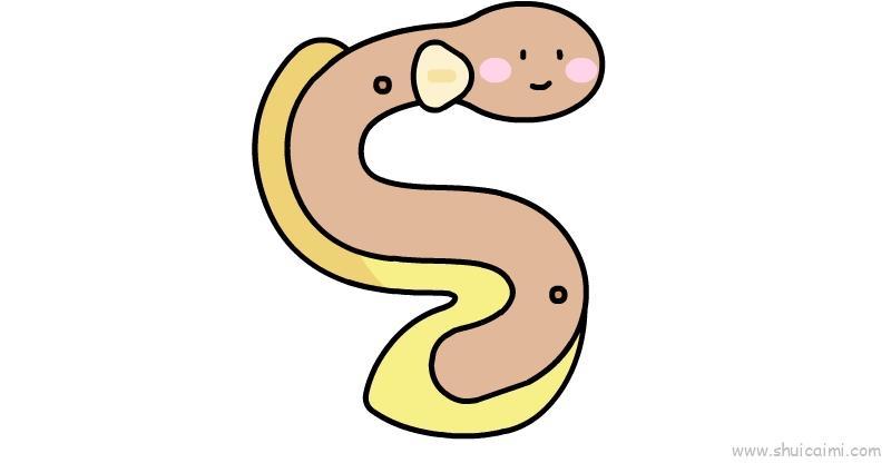 电鳗儿童画怎么画 电鳗简笔画图片