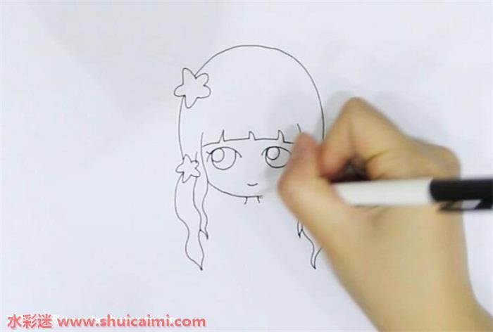 马尾女孩简笔画怎么画？马尾女孩简笔画的详细步骤教程