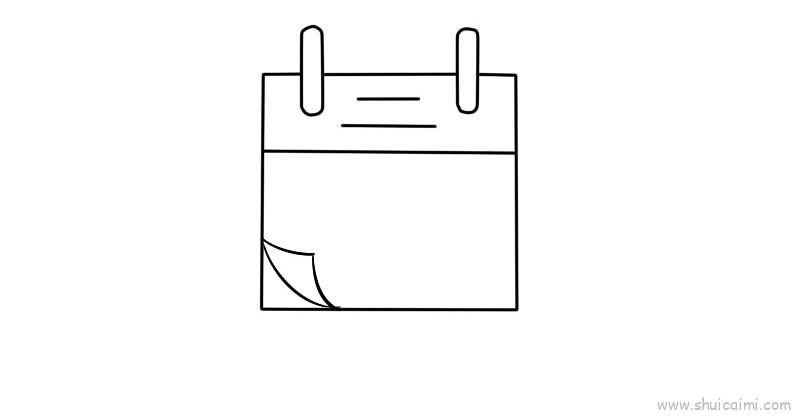 28号日历卡通简笔画教程步骤