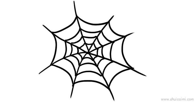 蜘蛛网儿童画怎么画 蜘蛛网简笔画图片大全