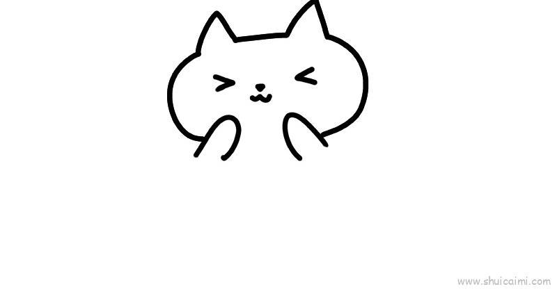 小花猫儿童画怎么画 小花猫简笔画好看
