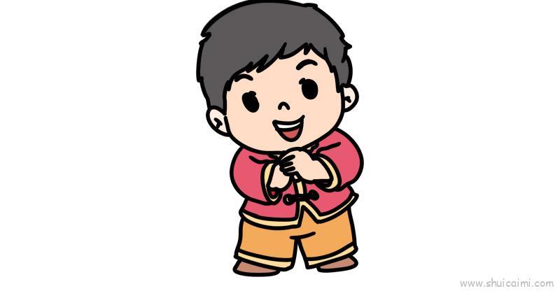 年味儿童画怎么画 年味简笔画画法