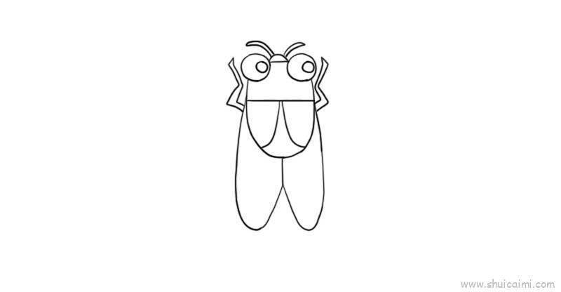 知了儿童画怎么画 知了简笔画简单又好看