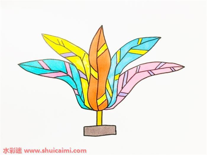 毽子怎么画 毽子简笔画图片带颜色