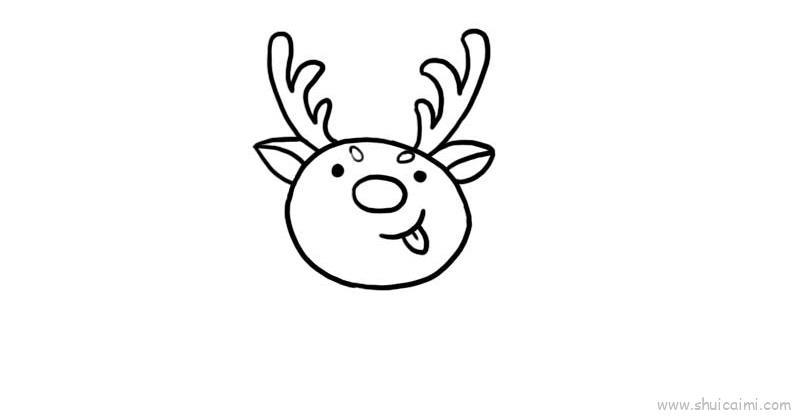 圣诞节小鹿儿童画怎么画 圣诞节小鹿简笔画画法