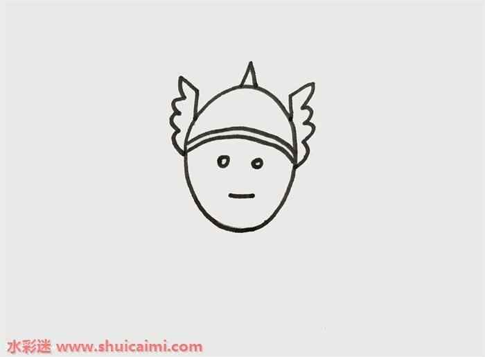 雷神怎么画简单又帅 雷神简笔画一步一步教