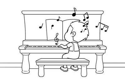 钢琴的简笔画图片大全 钢琴的简笔画图片大全可爱