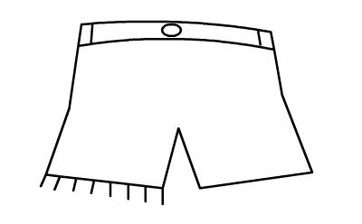 短裤画法简笔画图片_短裤怎么画简笔画