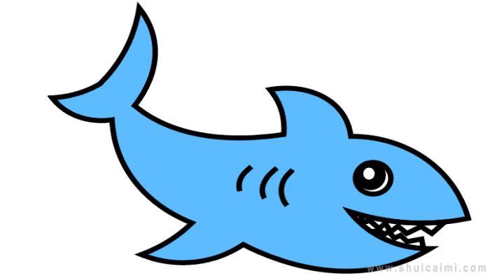 鲨鱼简笔画怎么画 鲨鱼简笔画步骤