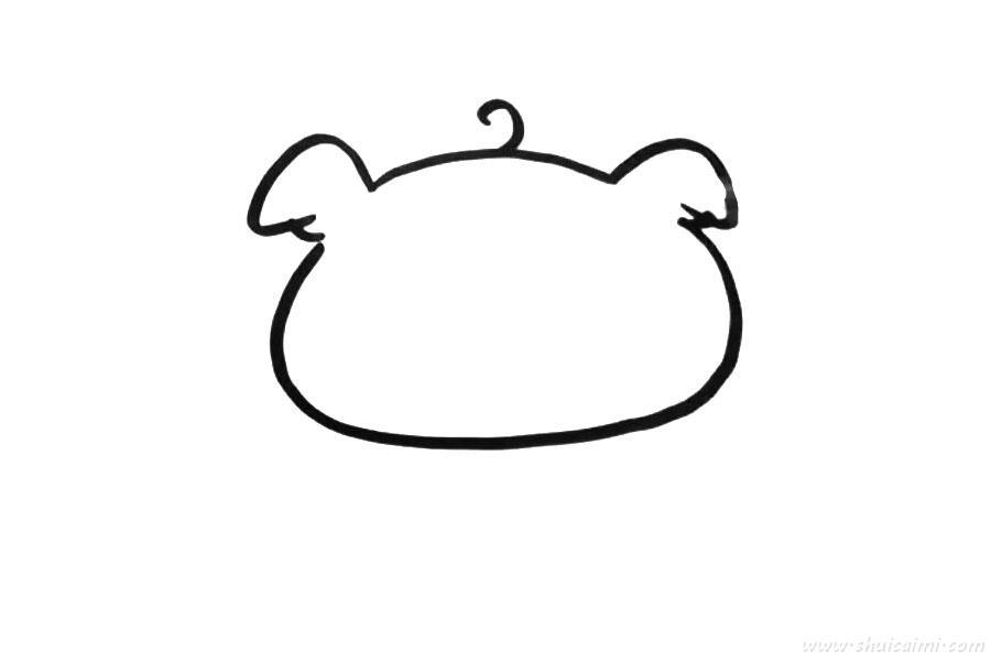 卡通小猪怎么画 卡通小猪简笔画图片带颜色