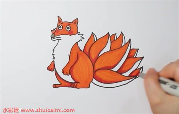 q版九尾狐怎么画 q版九尾狐简笔画简单又漂亮