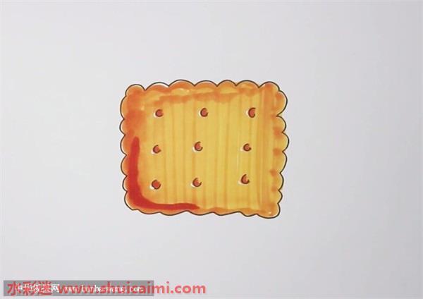 饼干怎么画 简笔画饼干画法步骤