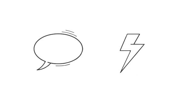 对话框简笔画怎么画 对话框简笔画图片