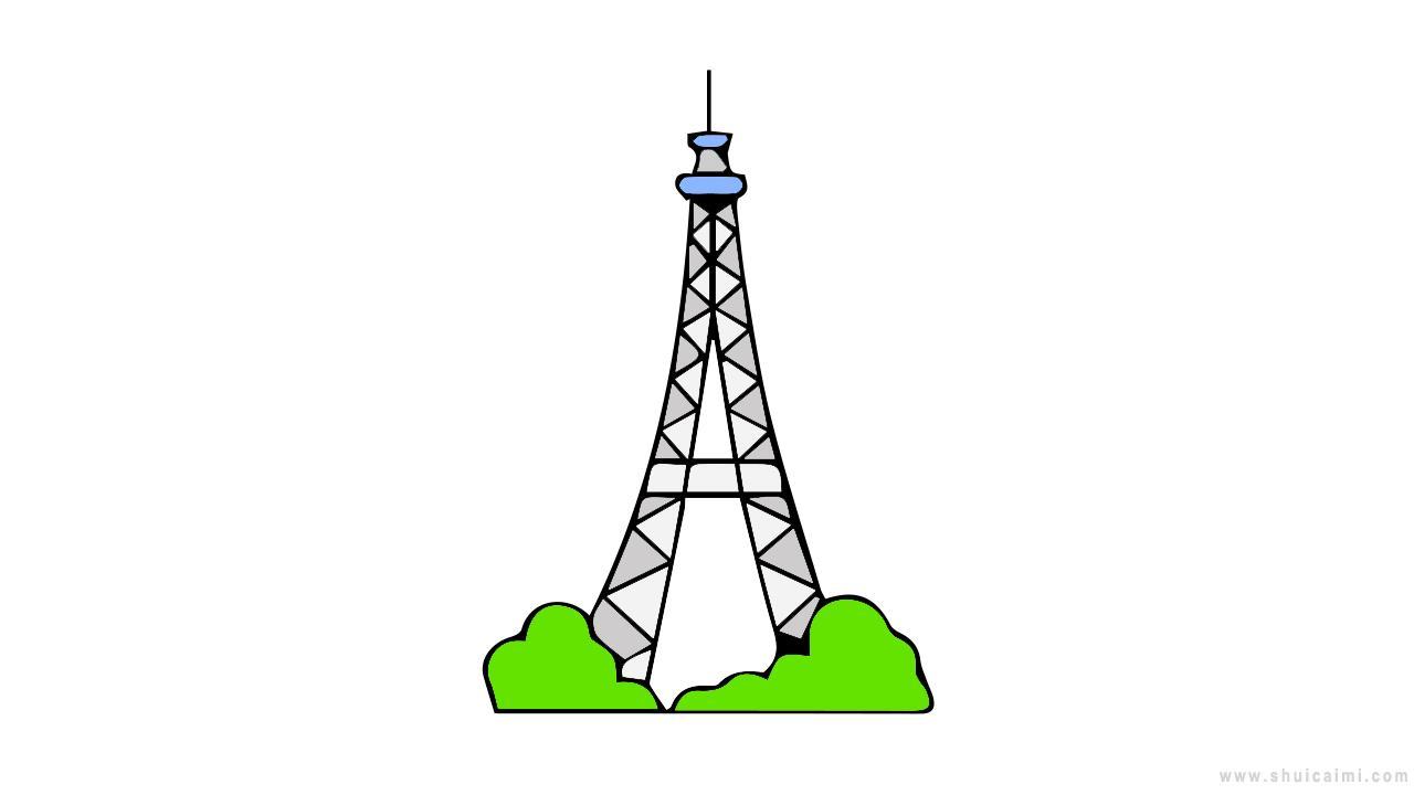 铁塔简笔画怎么画 铁塔简笔画图片