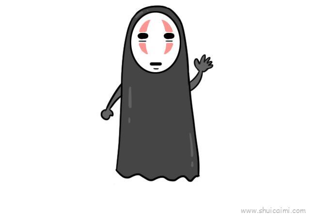 无脸男儿童画怎么画 无脸男简笔画步骤