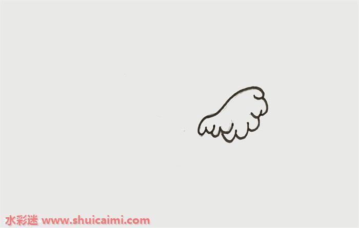 天使翅膀怎么画 天使翅膀简笔画图片带颜色