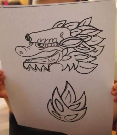 龙头简笔画图片大全 龙头简笔画图片大全儿童画