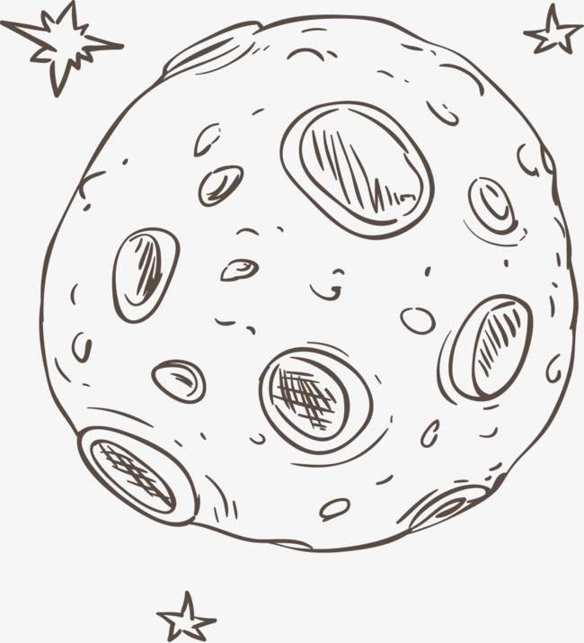 月球简笔画 月球简笔画怎么画