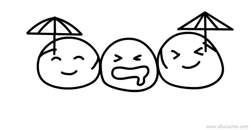 青团宝宝儿童画怎么画 青团宝宝简笔画步骤