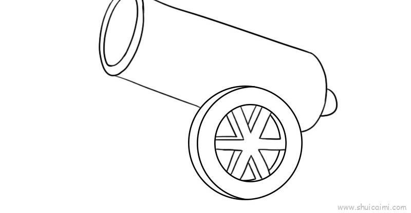 大炮车儿童画怎么画 大炮车简笔画画法