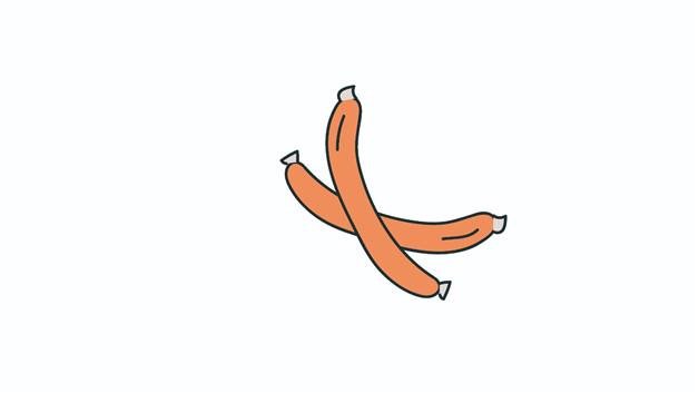 香肠简笔画怎么画 香肠简笔画好看