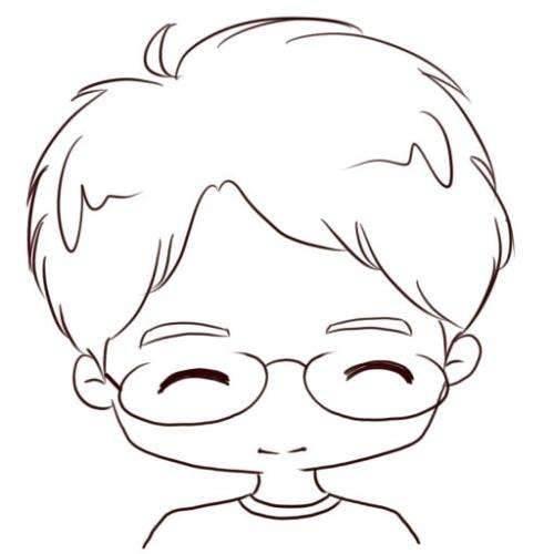 头像简笔画 头像简笔画男生头像简单