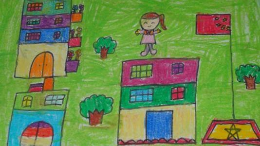 我心中的小学简笔画 我心中的小学简笔画图片大全