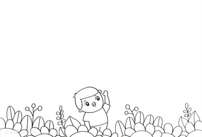 小人国简笔画 大人国与小人国简笔画怎么画