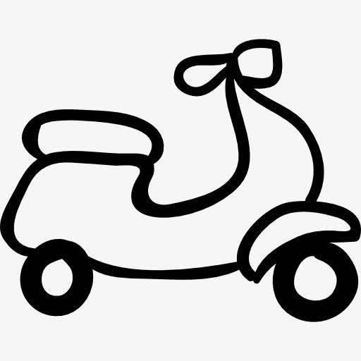 电动车 简笔画 电动车简笔画儿童简笔画